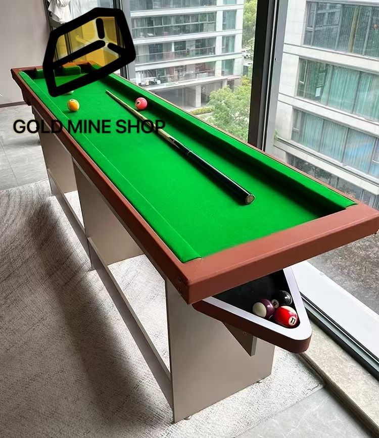 ポータブルビリヤードテーブル トレーニング用ビリヤードテーブル コンパクトスヌーカーテーブル リクルームリビングルーム ゲームルーム用 Size 2.1x0.54m|6.88x1.77ft