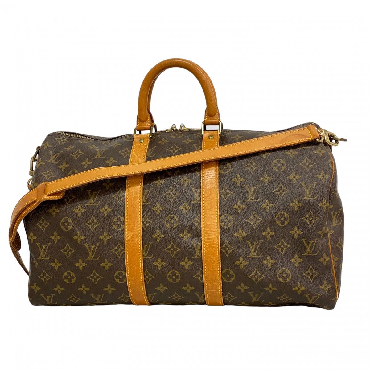 5mc3663 ルイヴィトン ボストンバッグ モノグラム キーポルバンドリエール45 M41418 ブラウン メンズ レディース ユニセックス