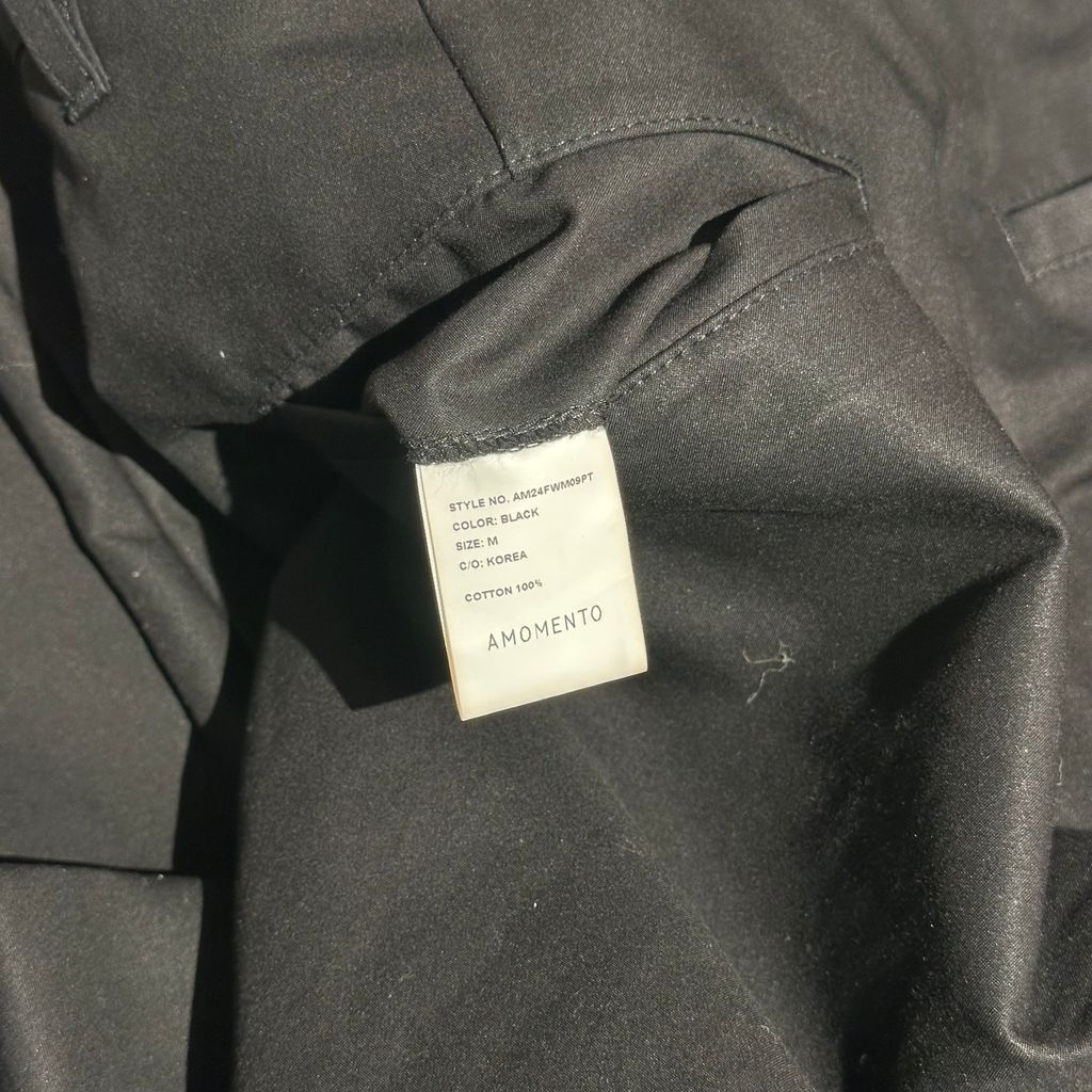 AMOMENTO アモーメント 24AW Snap Garconne Pants ギャルソン