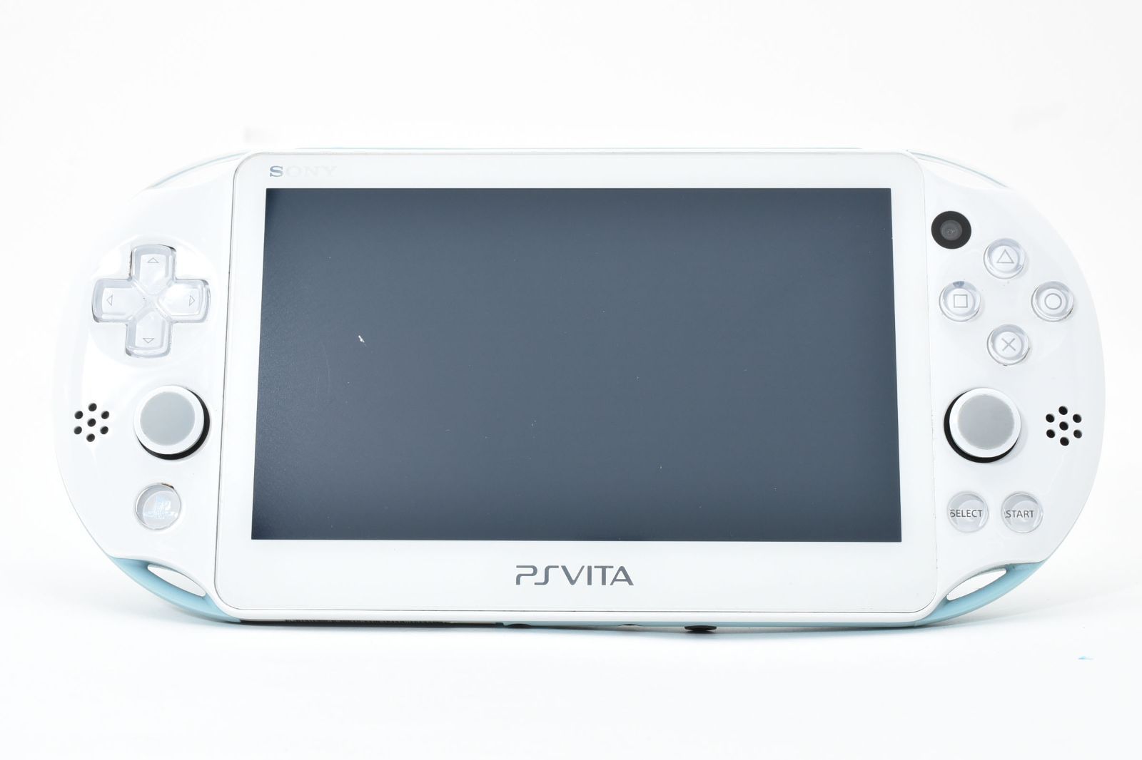 上 完動品 PS VITA PCH-2000ZA14 ライトブルー ホワイト 本体 プレイステーションヴィータ 携帯ゲーム機 SONY ソニー 動作良好 B1004