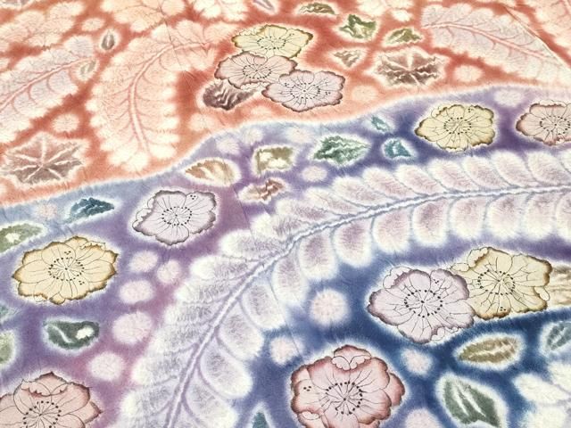 平和屋本店■極上　訪問着　作家物　辻が花　絞り　金通し地　逸品　CZAA3107s5 平和屋本店□極上 訪問着 作家物 辻が花 絞り 金通し地 逸品