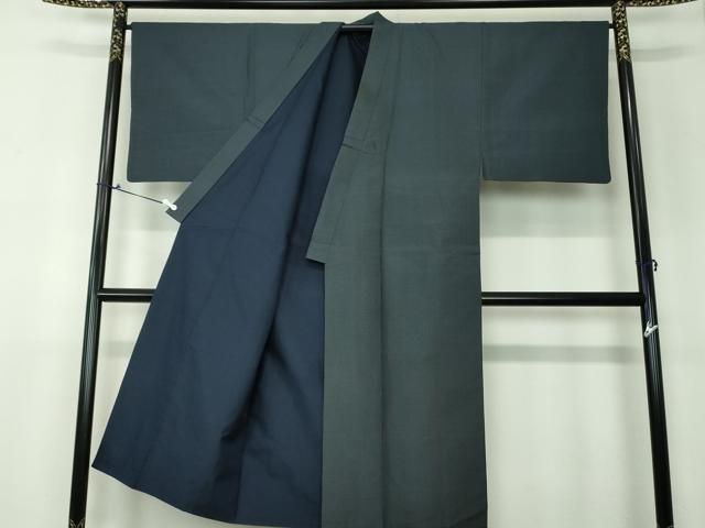 平和屋着物○男性 紬 アンサンブル 80亀甲 総詰め 正絹 逸品  