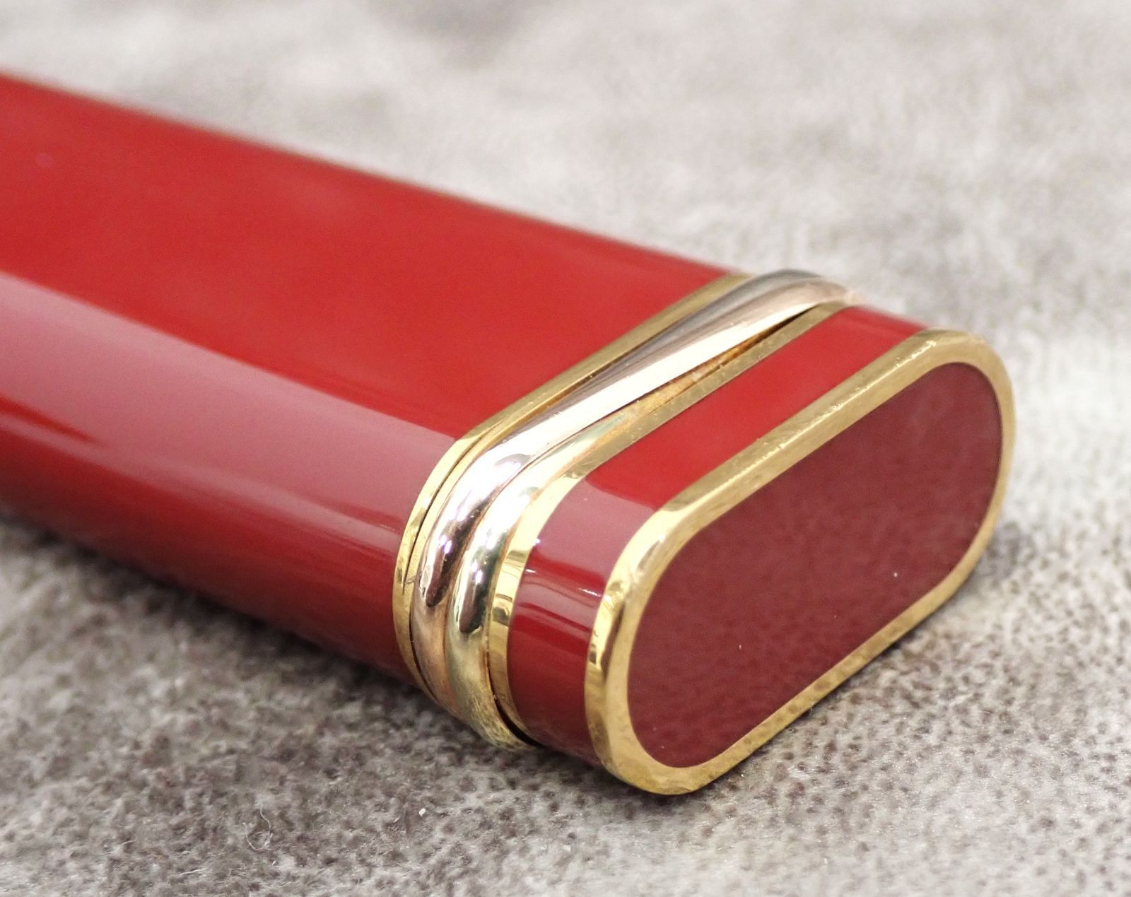 ✨ 【Cartier カルティエ ガスライター】ボルドー×トリニティ✨着火 