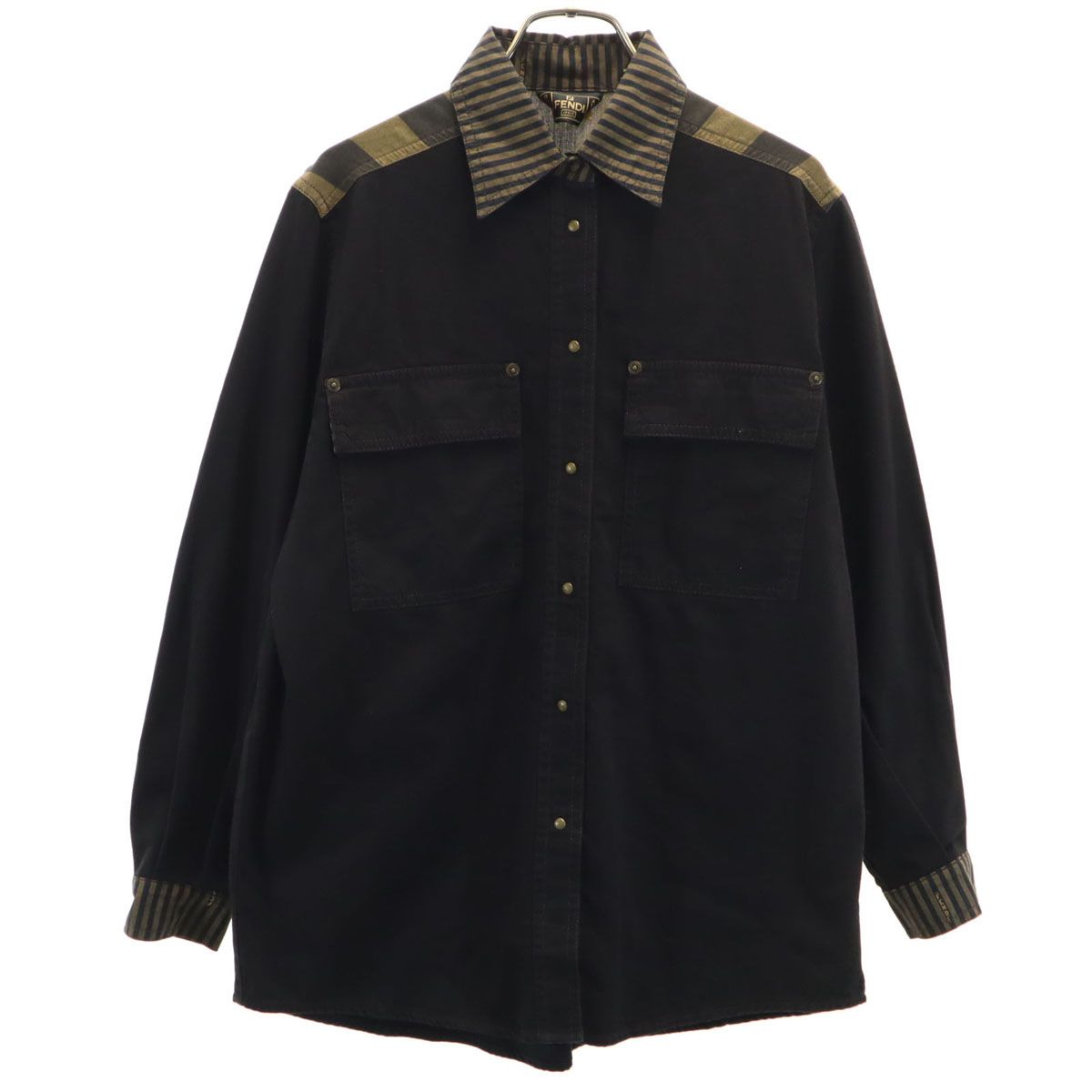 FENDI jeans フェンディ ジーンズ イタリア製 長袖 ワークシャツ 42