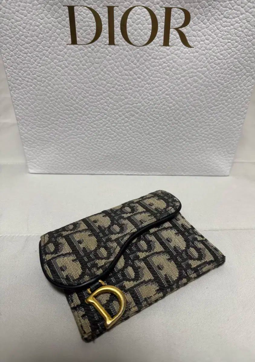 ディオール オブリーク サドル カードウォレット