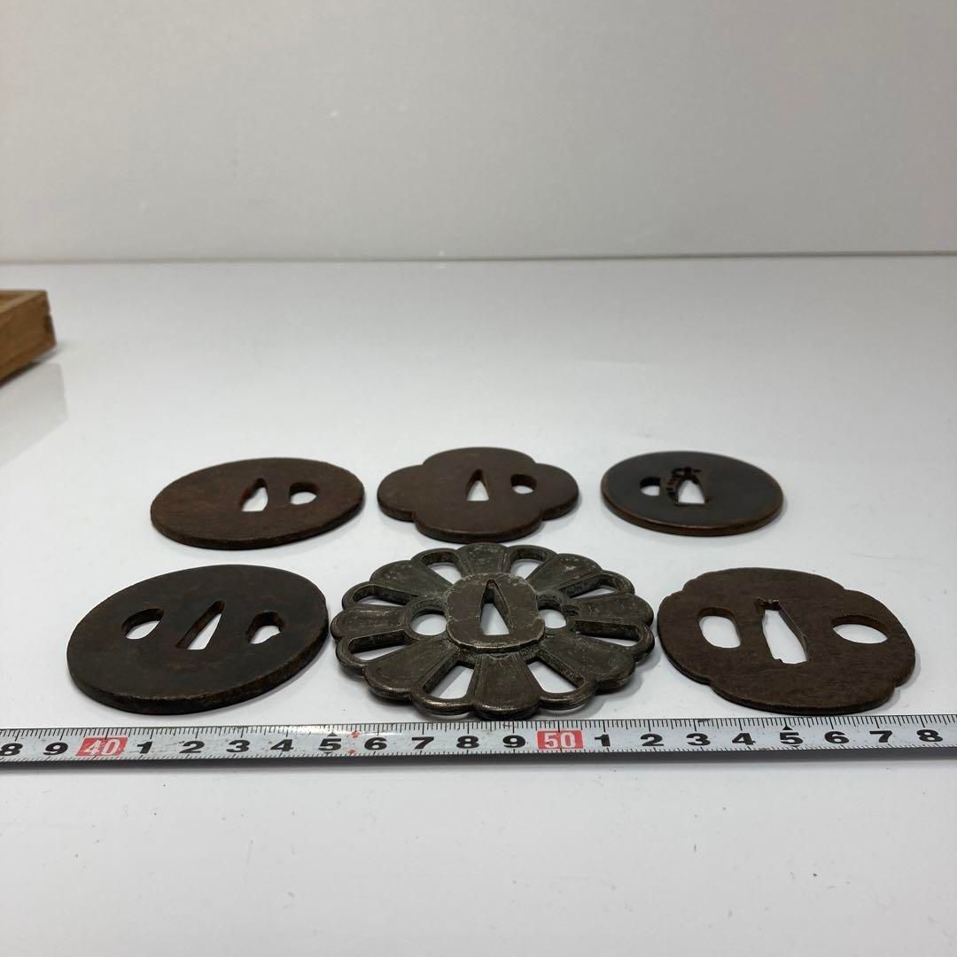 江戸時代 つば 6点 540g 東さ5-1019