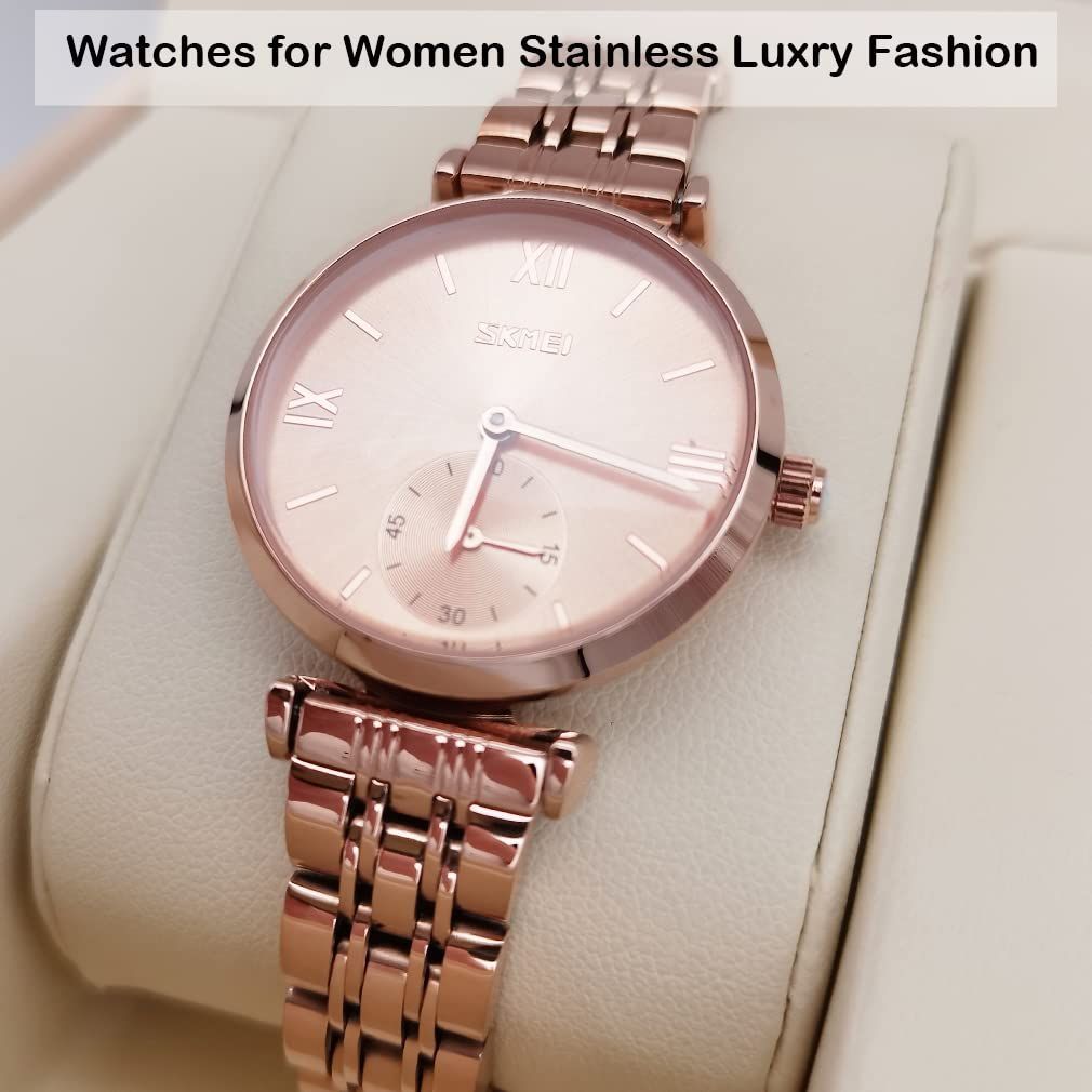  プレゼント ステンレス ビジネス かわいい ブランド カジュアル おしゃれ ゴールド クラシック 防水 超薄型 れでいーす 時計 女性用 Watch うで時計 シンプル 金色 レディース 腕時計 腕時計 キッズファッション小物