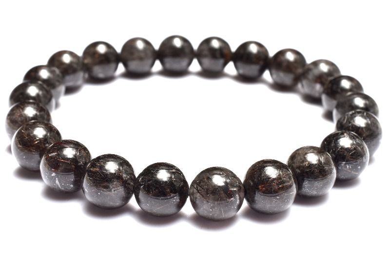 １点物 満杯内包 ブラックブロンズルチルクォーツ 8.5mm ブレスレット パワーストーン 天然石 _MB236 NEXPOTALLINN_EU