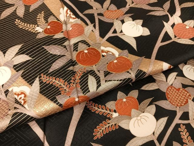 平和屋着物○十日町老舗ブランド 吉澤友禅 吾妻徳穂 訪問着 駒刺繍 橘  