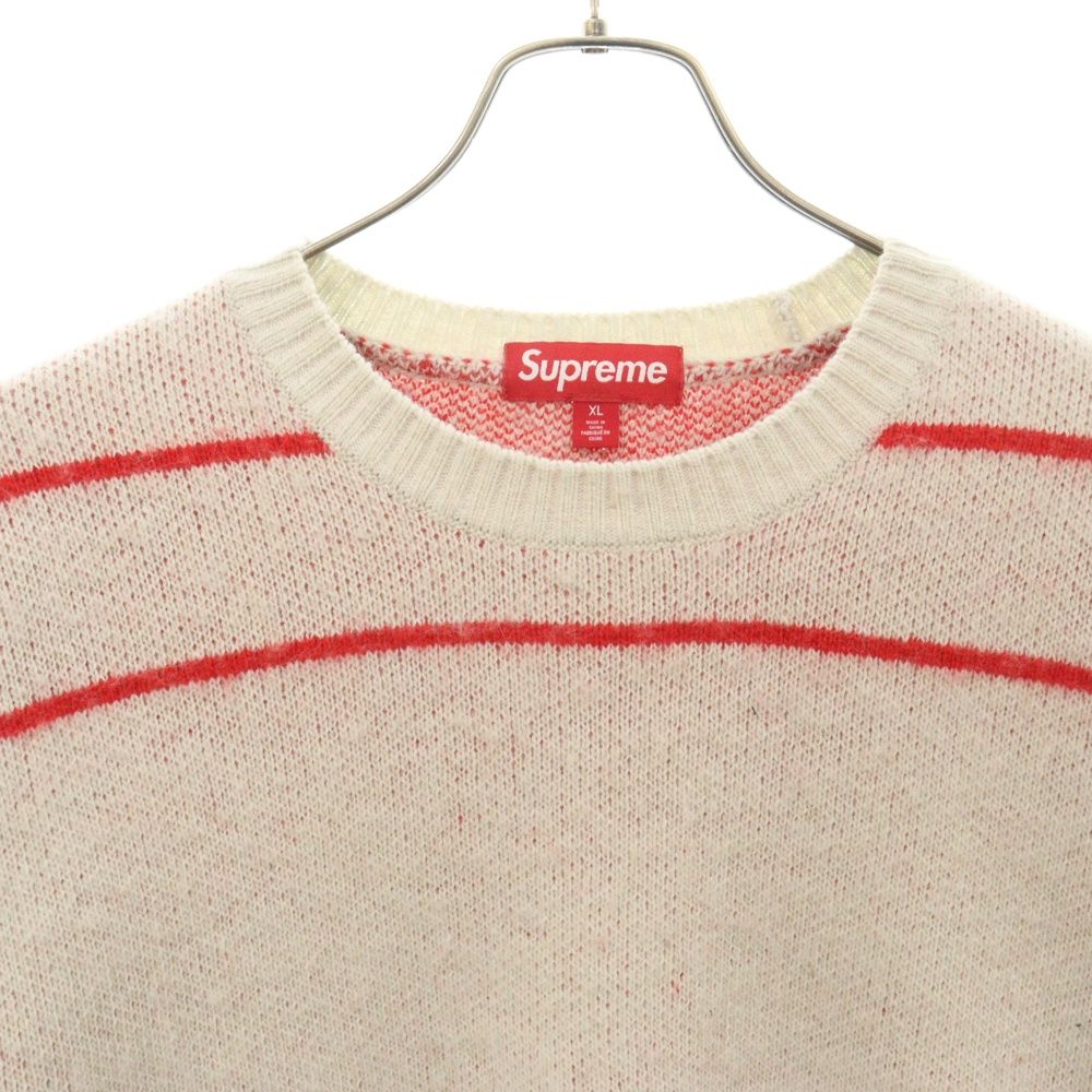 Supreme バックストライプセーターXL