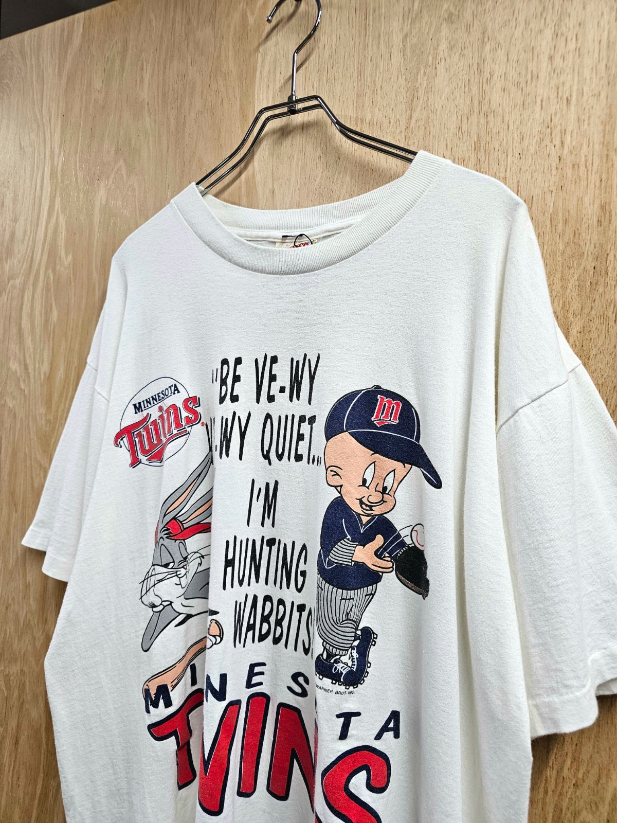 【レトロ希少品】90'S メジャーリーグ ミネソタ・ツインズTシャツ 90's MLB ミネソタ ツインズ 全面プリントTシャツ - 古着屋