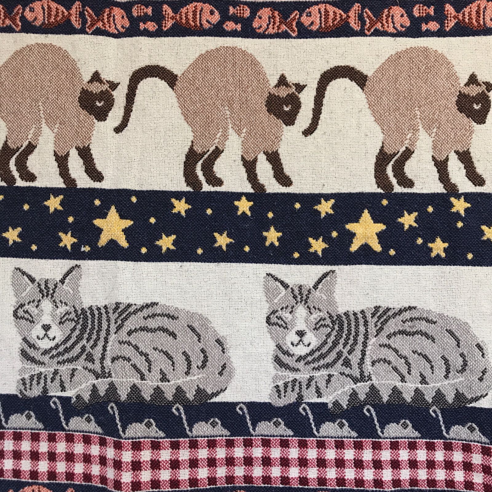 ヴィンテージ ラグ 猫 ブランケット Jubilee ブランケット 猫 犬デザイン ジャガード織 スローケット