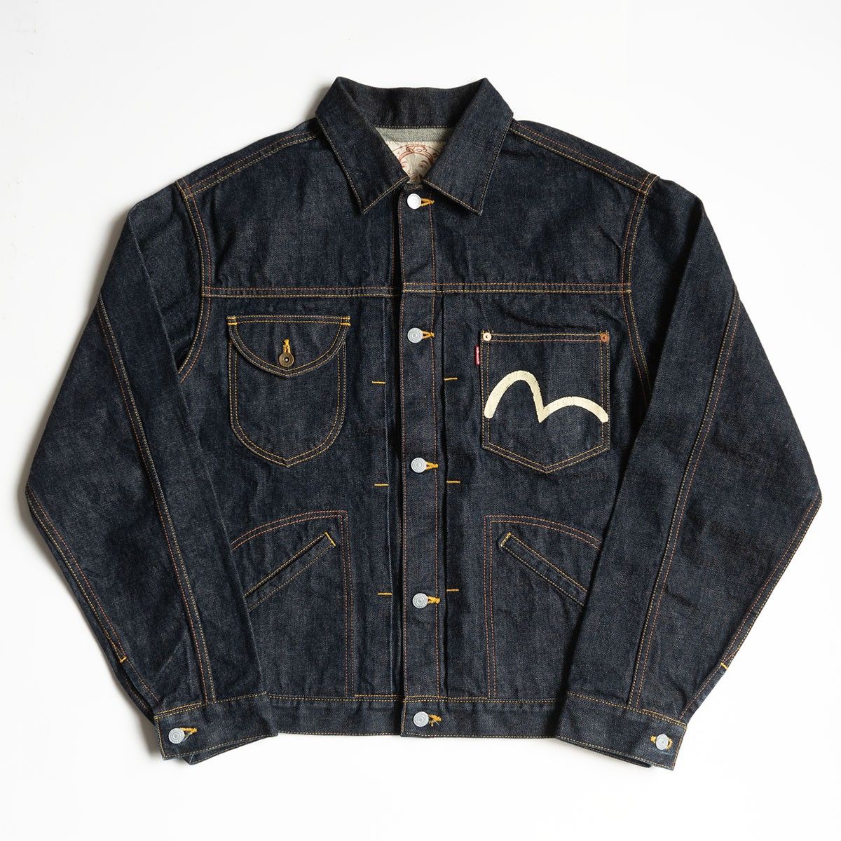 エヴィス Gジャン サイズ44 美品 美品濃紺/ビッグサイズ】EVISU 【1515 