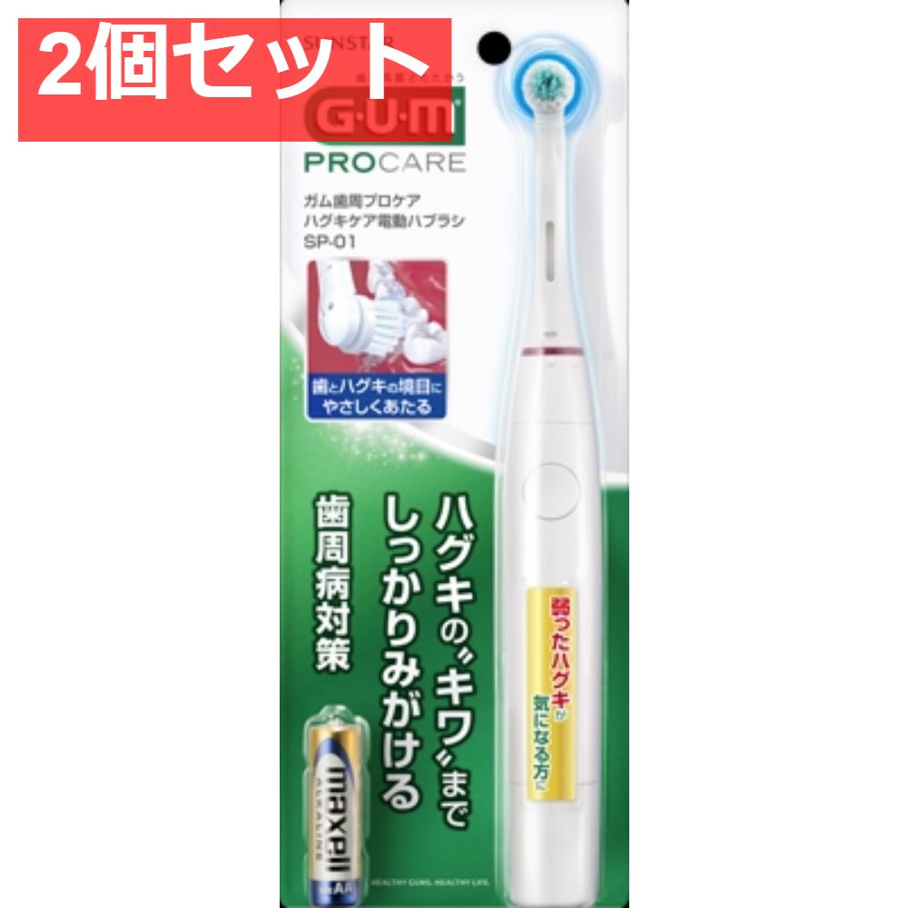 ガム歯周プロケアハグキケア電動ハブラシSP-01 2個セット まとめ売り
