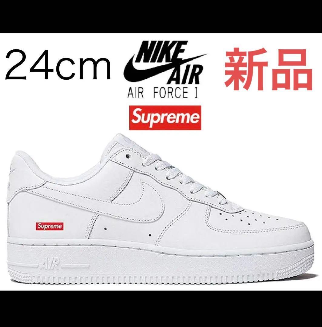NIKE supreme 24cm シュプリーム エアフォース 24SS Supreme NIKE AIR FORCE 1 LOW / SUPREME WHITE ( ナイキ