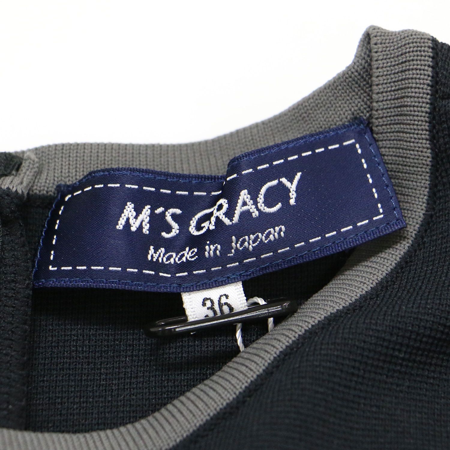 新品】MS GRACY エムズグレイシー ワンピース ブラック系 黒 サイズ:36