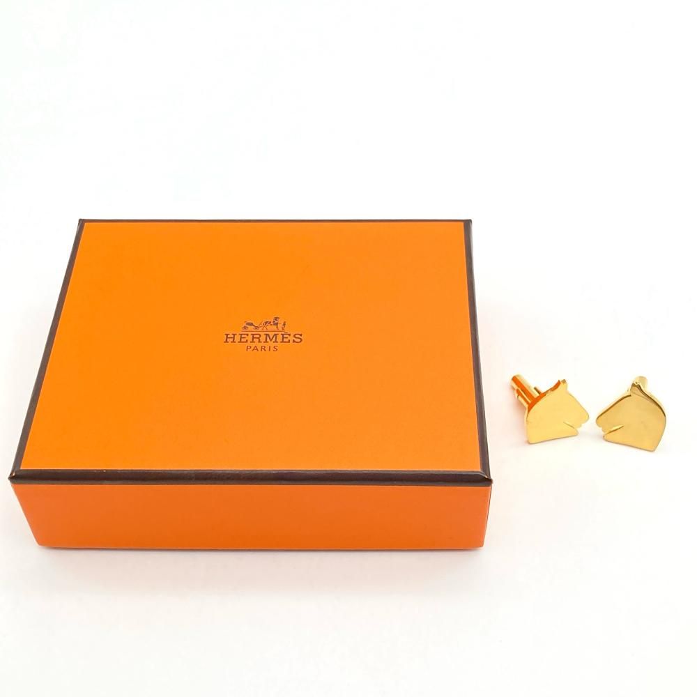 エルメス HERMES シュバルホース カフスボタン カフリンクス GP