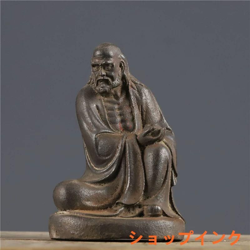鉄器 仏像 菩提達磨祖師仏像 仏堂奉納 工芸品 置物gzp0829