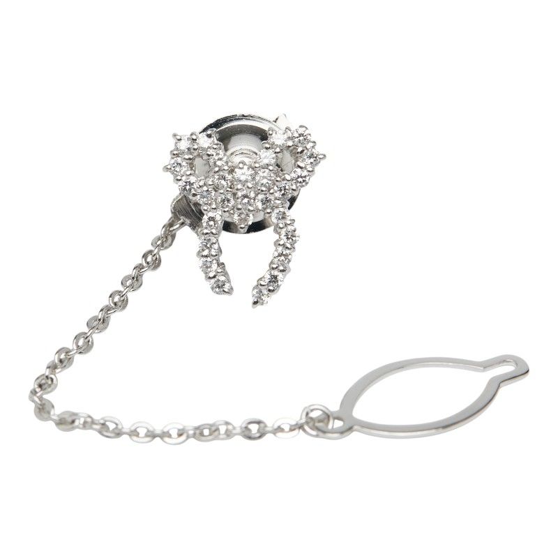 リボン モチーフ タイピン タイタック Pt900 プラチナ メンズ 1-0235235