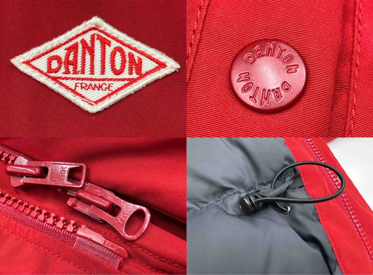 DANTON ダントン ダウンジャケット 36 レッド - メルカリ