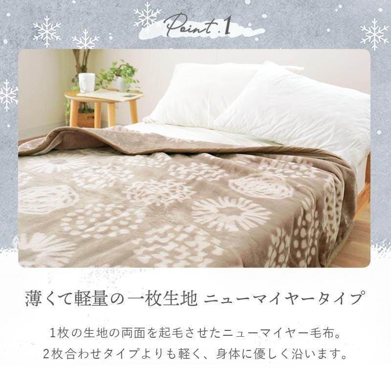 モリスギャラリー アクリルニューマイヤー毛布（毛羽部分