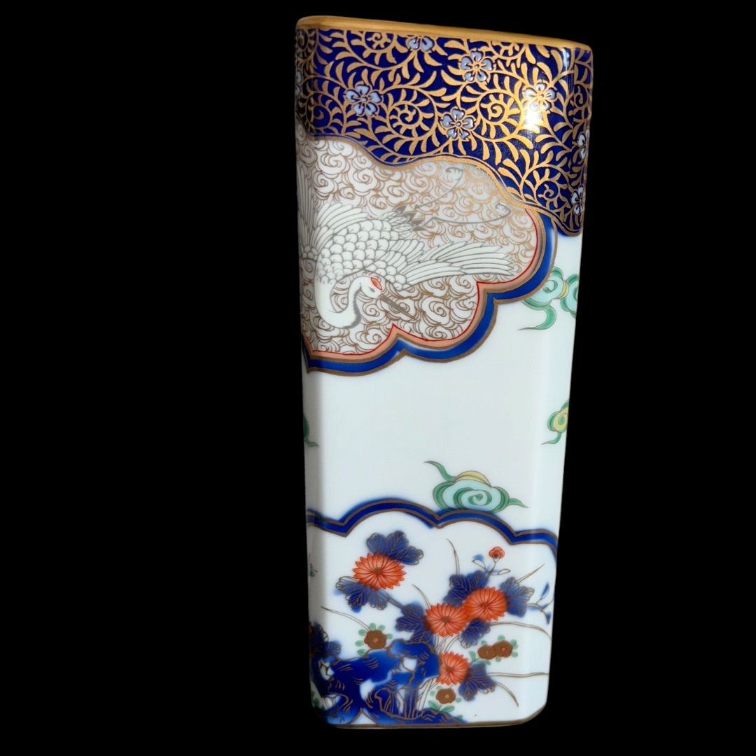 【未使用】 深川製磁　染錦金彩　鳳凰　鶴　角　花瓶　花生 染錦金彩鳳凰 菊割親皿 | 有田焼 深川製磁｜公式オンラインストア