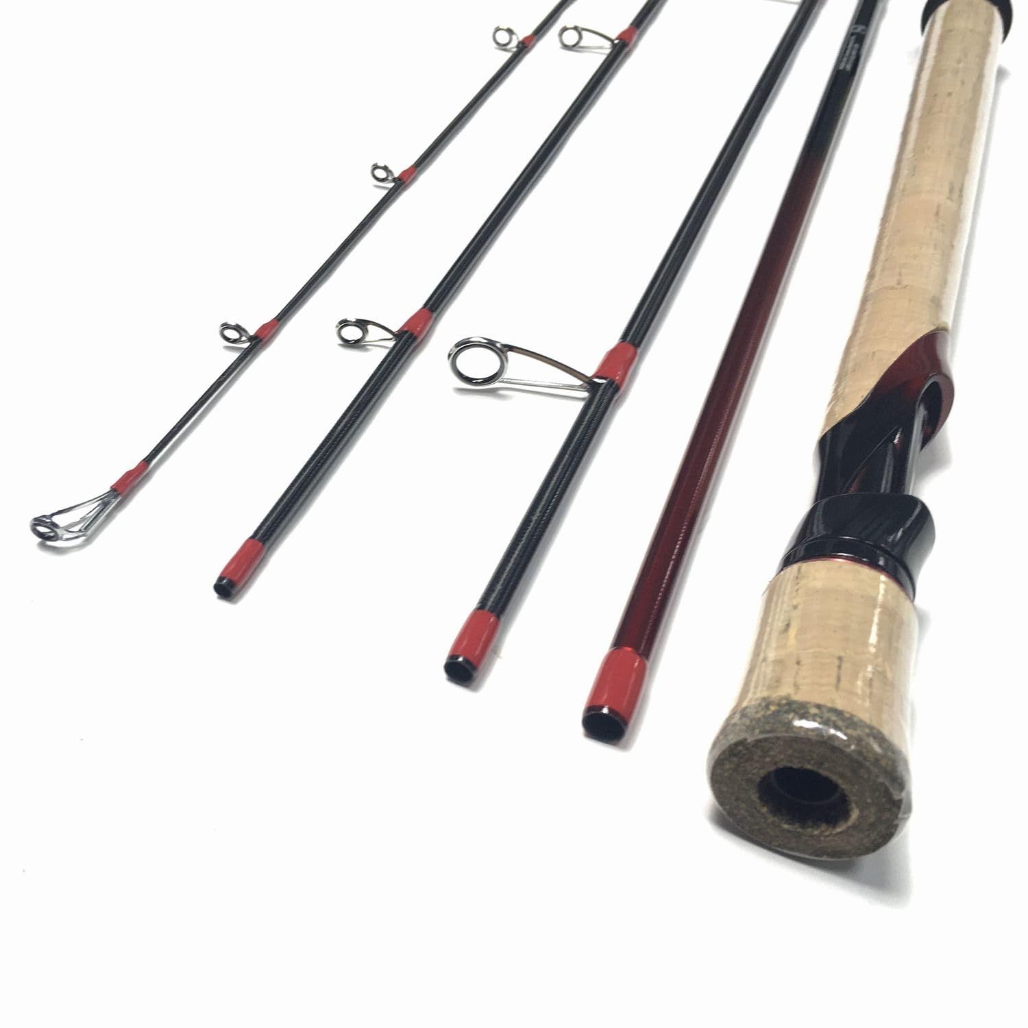 釣り竿セット スピニングロッド 7ft 2.1M 4ピースパックロッド