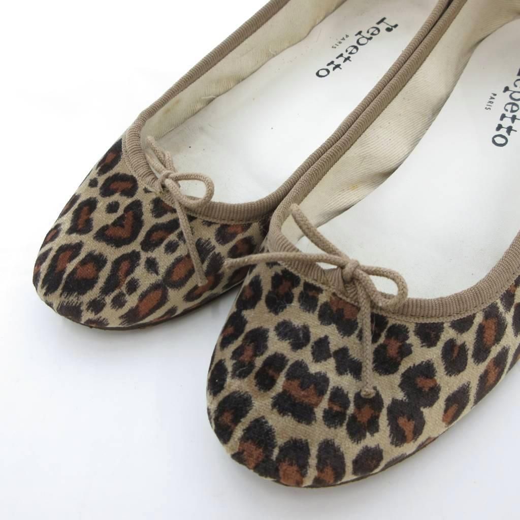 レペット Repetto サンドリオン レオパード柄 バレエシューズ 37