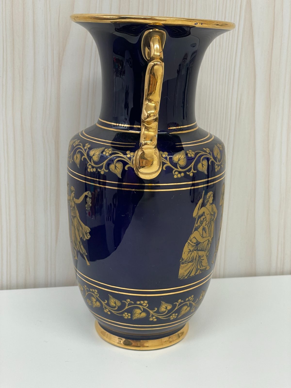 D アンティーク ギリシャ壺 24K ゴールド メッキ 花瓶 壺 花器 陶器 骨董品 インテリア WWW_NOITHATQUANGTHANH_NET