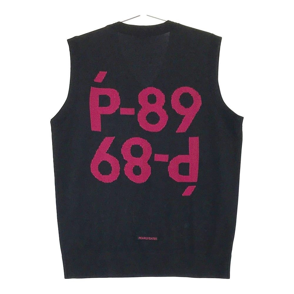 【大人気】パーリーゲイツ　ベスト　ハイネック　ワッペン　刺繍ロゴ　メンズサイズ6 パーリーゲイツ メンズベスト サイズ6 大人気】パーリーゲイツ ベスト