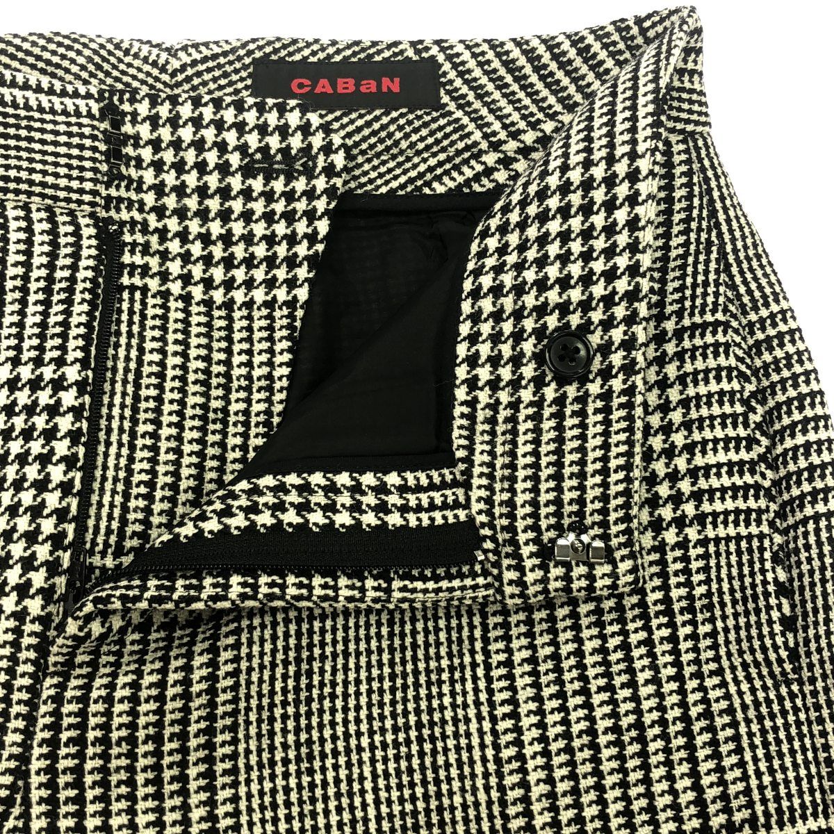 CABaN キャバン ウールグレンチェックストレートパンツ 39-04-04-04007  