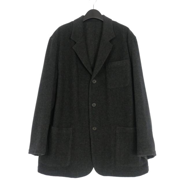 ワイズフォーメン Y s for men ヨウジヤマモト ウールメルトン セットアップ スーツ 上下 3 グレー MN-P08-174 KANDAIZUMI_COM