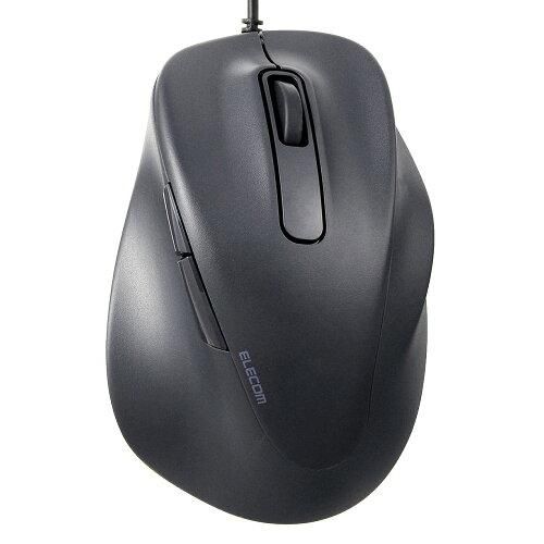 【新品・5営業日で発送】ELECOM エレコム マウス／EX-G／右手用／Lサイズ／有線／5ボタン／ブラック(M-XGL30UBSKBK)