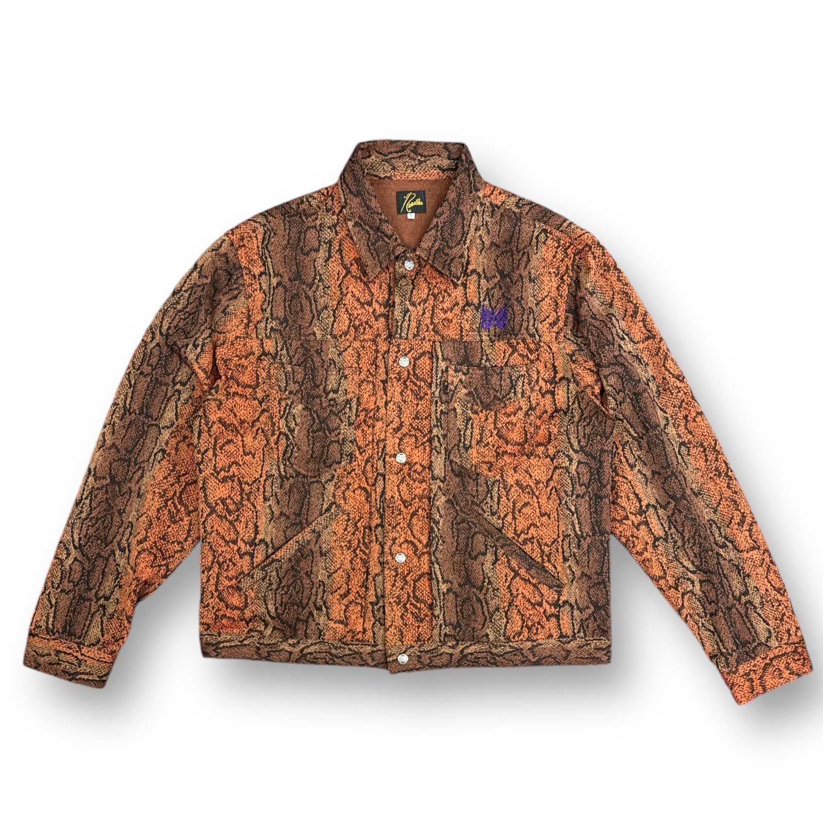 Needles PENNY JEAN JACKET ペニージーンジャケット ニードルス NS240 ブラウン L 75712A6