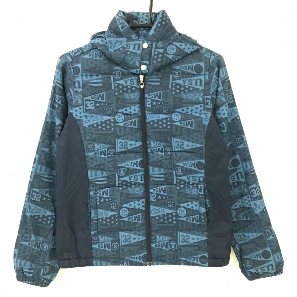 美品 Munsingwear 中綿入り ジャケット ウェア ジャンパー Munsingwear ネイビーフード付きジャケット 未使用品 美品マンシング