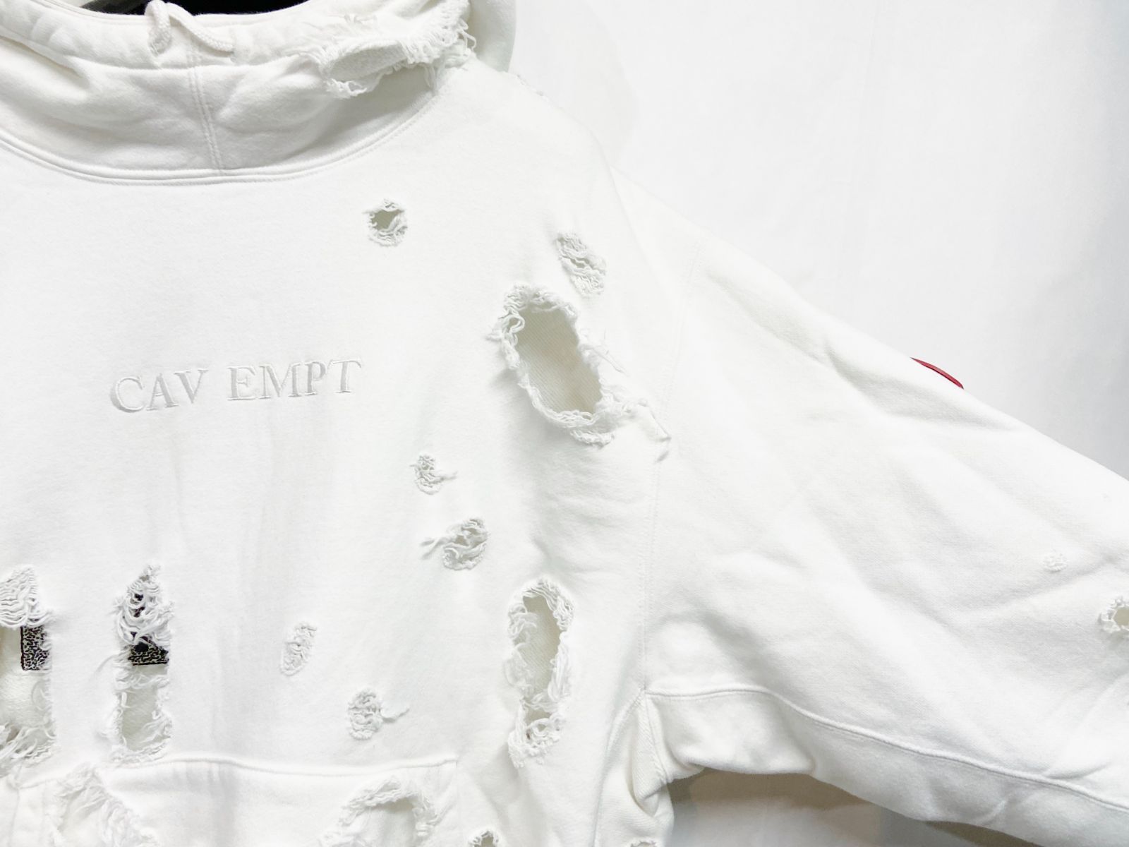 C.E (CAV EMPT ZIP HOODIE PLAGUE WIDE RIB CUT HOODY L COTTON