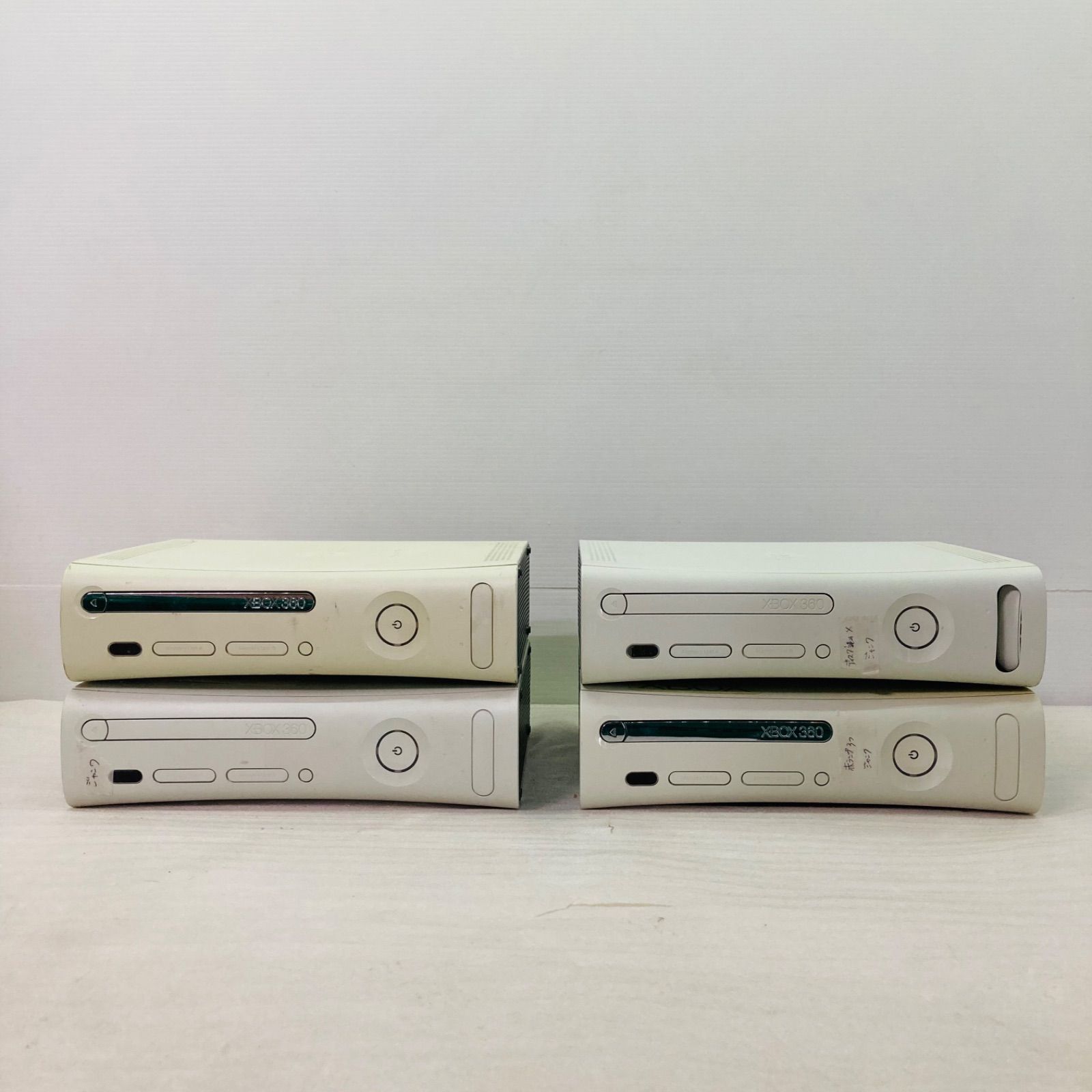 ジャンク 4台 Microsoft マイクロソフト xbox360 console ホワイト 4台 エックスボックス360 コンソール AD3