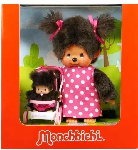 モンチッチ ぬいぐるみ ママ 赤ちゃん U IN ベビーカー セット