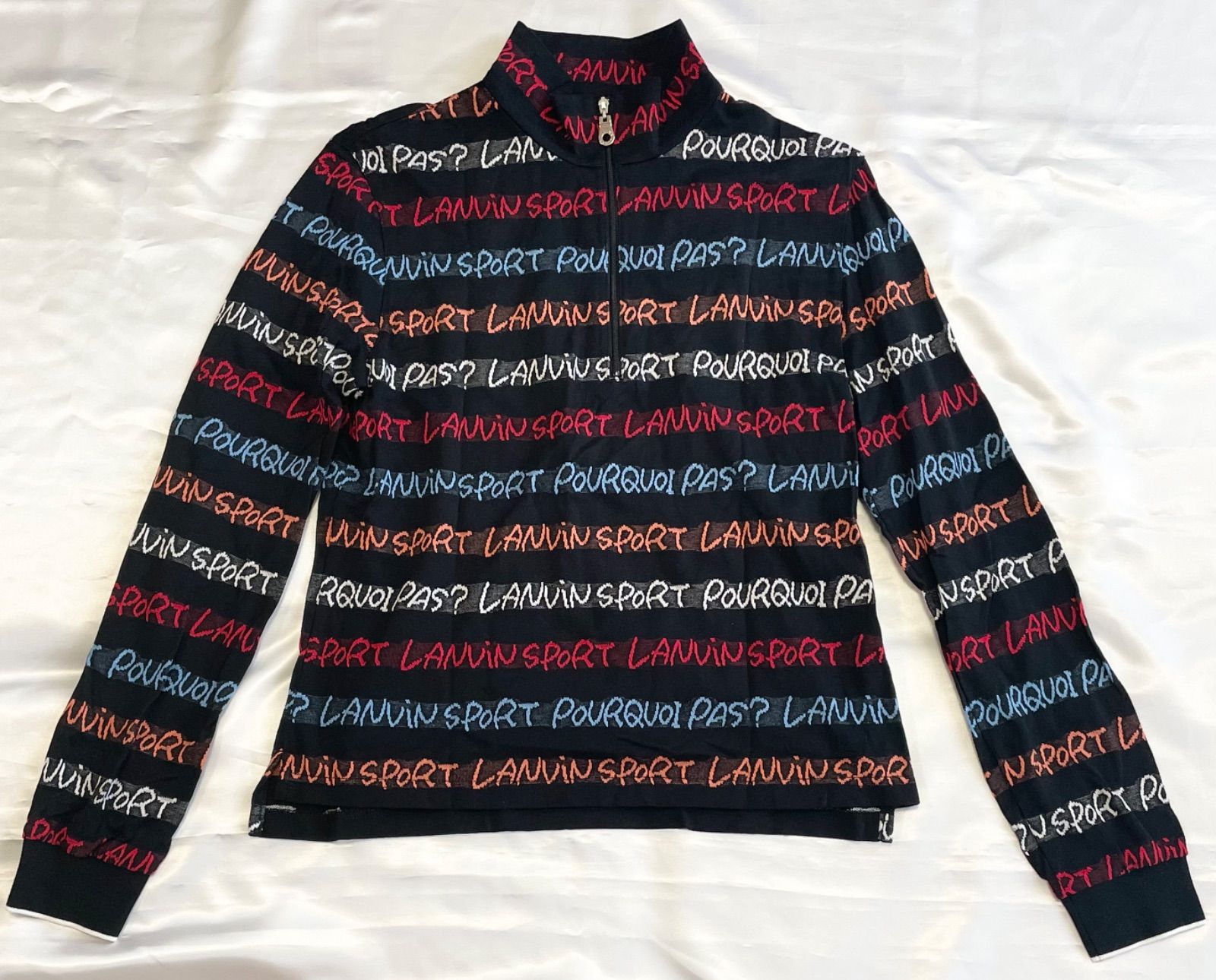 LANVIN - coco 中古 ランバンスポール LANVIN SPORT メンズ 長袖シャツ 38(M) 紺  ネイビー ハーフジップカットソー LANVIN - coco 中古 ランバンスポール LANVIN SPORT メンズ 長袖