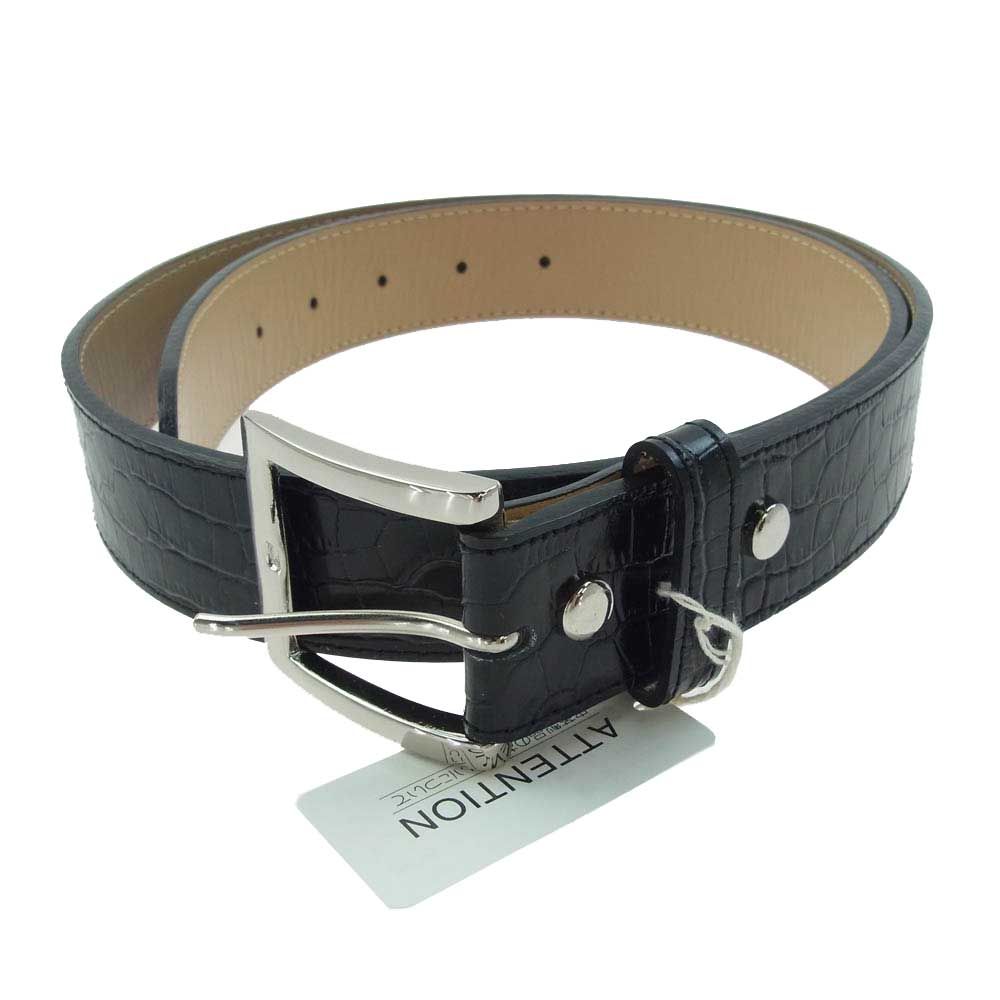 WACKO MARIA ワコマリア WMGP-BL03 LEATHER BELT TYPE-1 レザー ベルト ブラック系 36 新古品