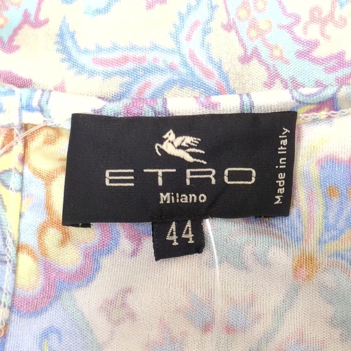 美品　エトロ　ETORO ワンピース　44 ETRO(エトロ) ワンピース サイズ44 L レディース美品 - イエロー