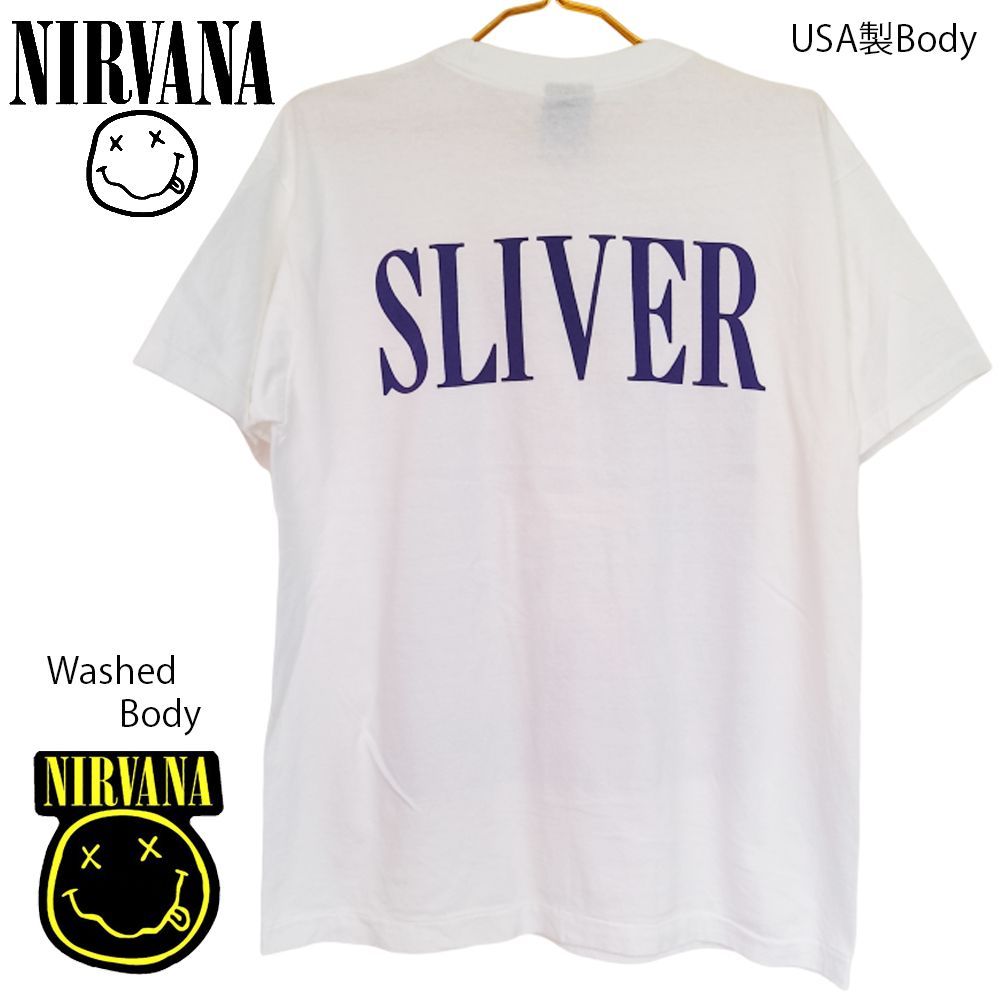 54 アメリカ製 NIRVANA ニルヴァーナ Tシャツ ホワイト Lサイズ 美品