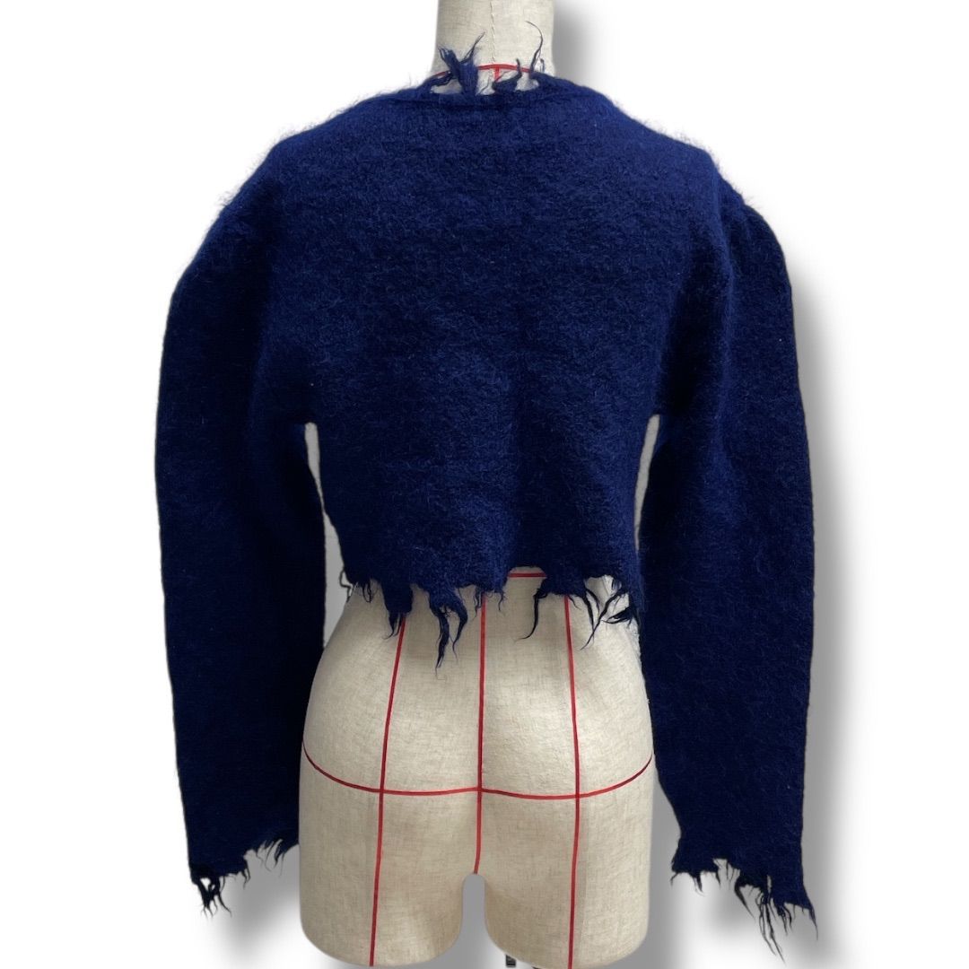 PERVERZE パーバーズ Mohair & Wool Damaged Knit Cardigan