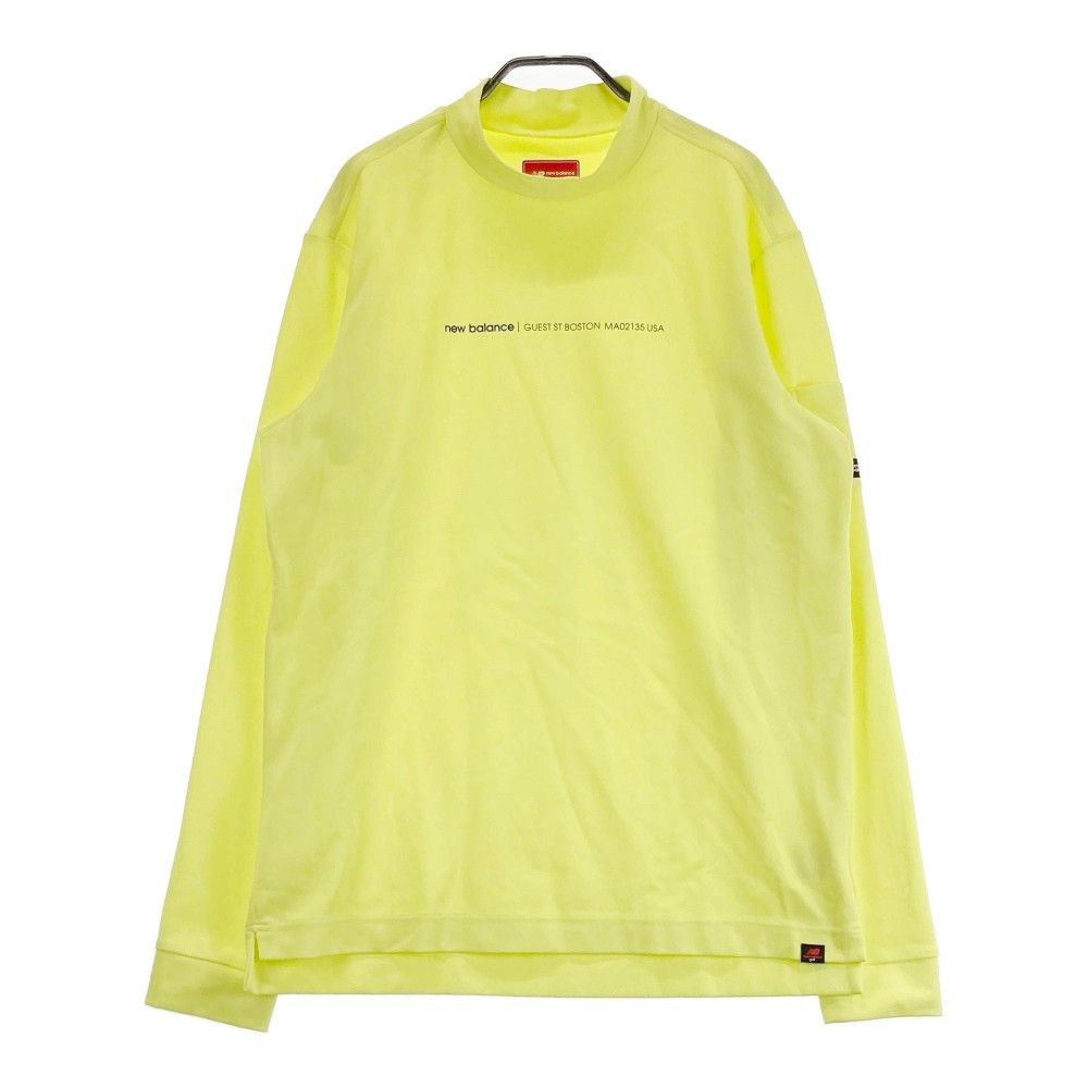 サイズ：7 NEW BALANCE GOLF ニューバランス  モックネック長袖Tシャツ  グリーン系 [240101427620] ゴルフウェア メンズ ストスト サイズ：7 NEW BALANCE GOLF ニューバランス モックネック長袖T