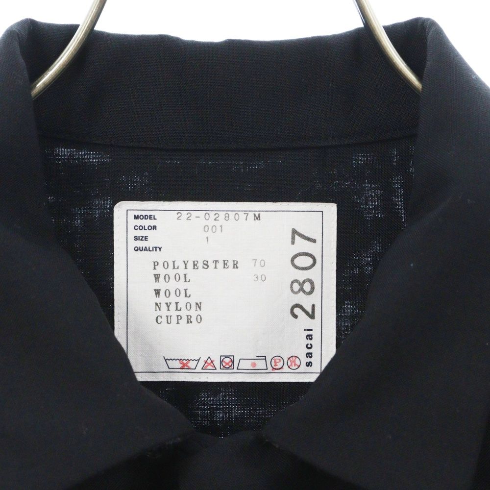 Sacai (サカイ) 22AW Suiting Layered Shirt 22-02807M スーチング