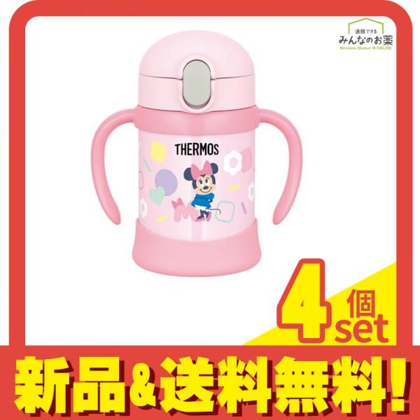 まほうびんのベビーストローマグ ミニー ピンク 250mL 4個セット まとめ売り