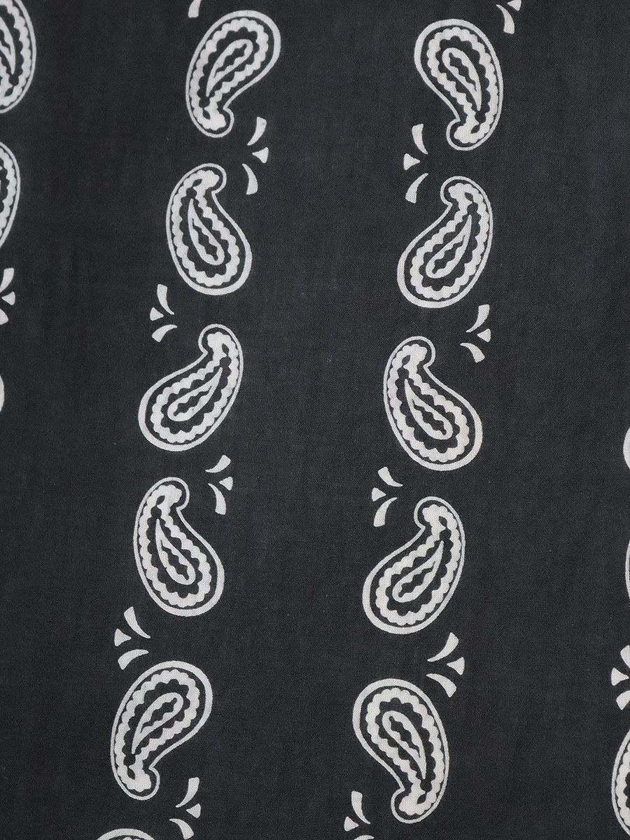 KAPITAL キャピタル ファースト セルビッジ バンダナ カウンタ 文化 ブラック K2409BA505