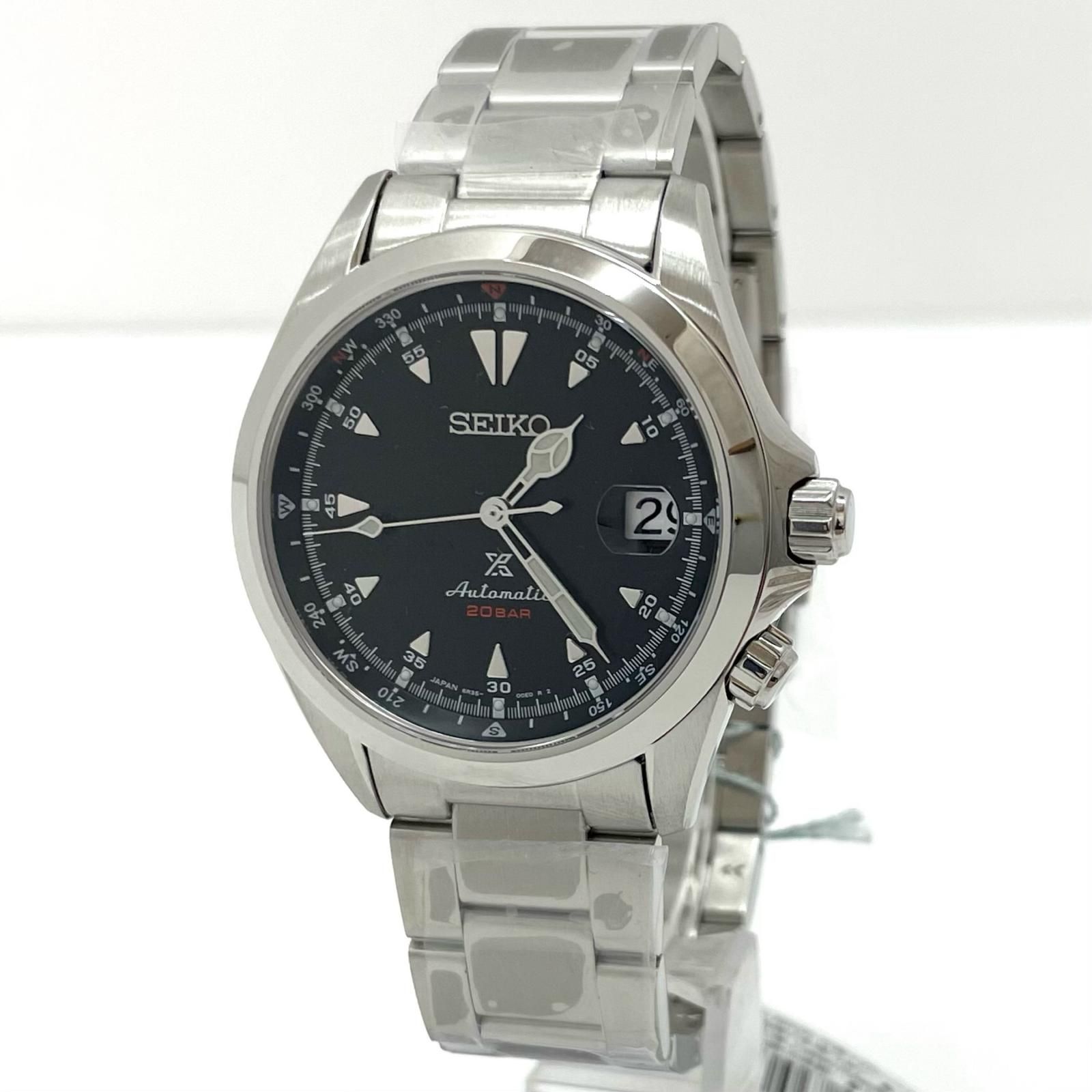 【尾張小牧店】 中古 SEIKO | セイコー 腕時計 ブラック 箱、説 SDKV003/8L45-00B0 VANAC【131】 尾張小牧店】 中古 SEIKO | セイコー 腕時計 ブラック×シルバー 【131
