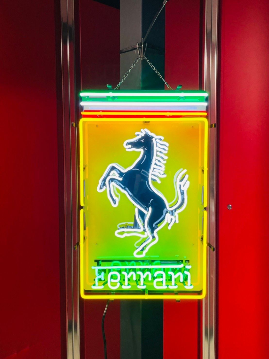 Ferrari フェラーリ ネオン 看板 照明 ランボルギーニ インテリア 