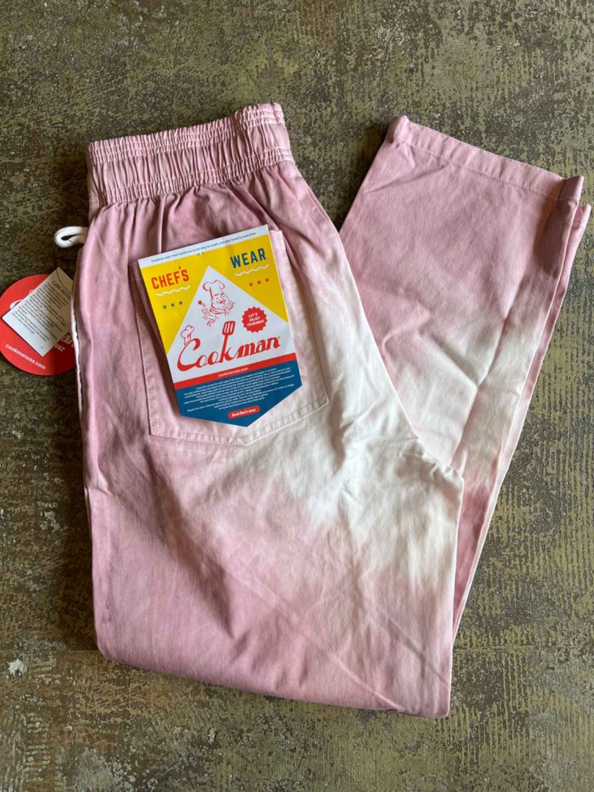 COOKMAN CHEF PANTS 新品、未使用新色 Cabernet Stain カベルネステインライトピンク